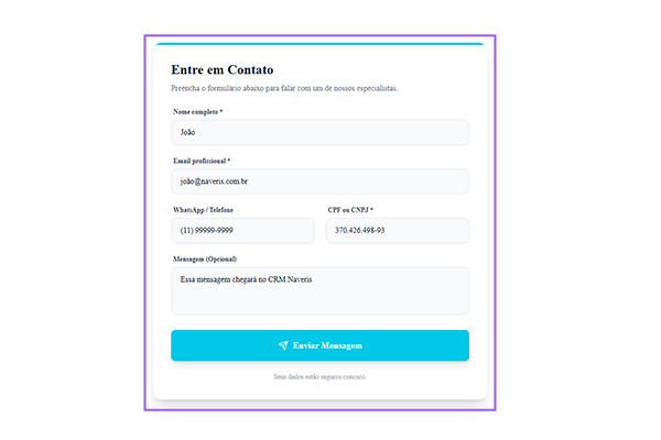 Landing Page + CRM Comercial - 1