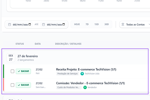 Projetos + Financeiro - 2