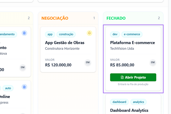 CRM + Projetos - 1